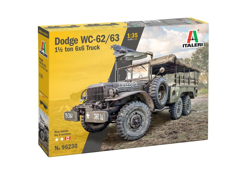 Italeri 1:35 Dodge WC-62/63 1 1/2 ton 6x6 TRUCK IT96230