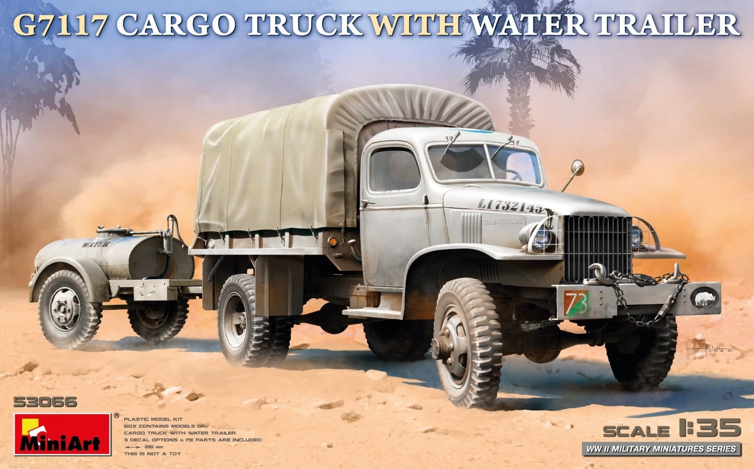 MiniArt 1:35 G7117 Cargo Truck whit Water Trailer MA53066