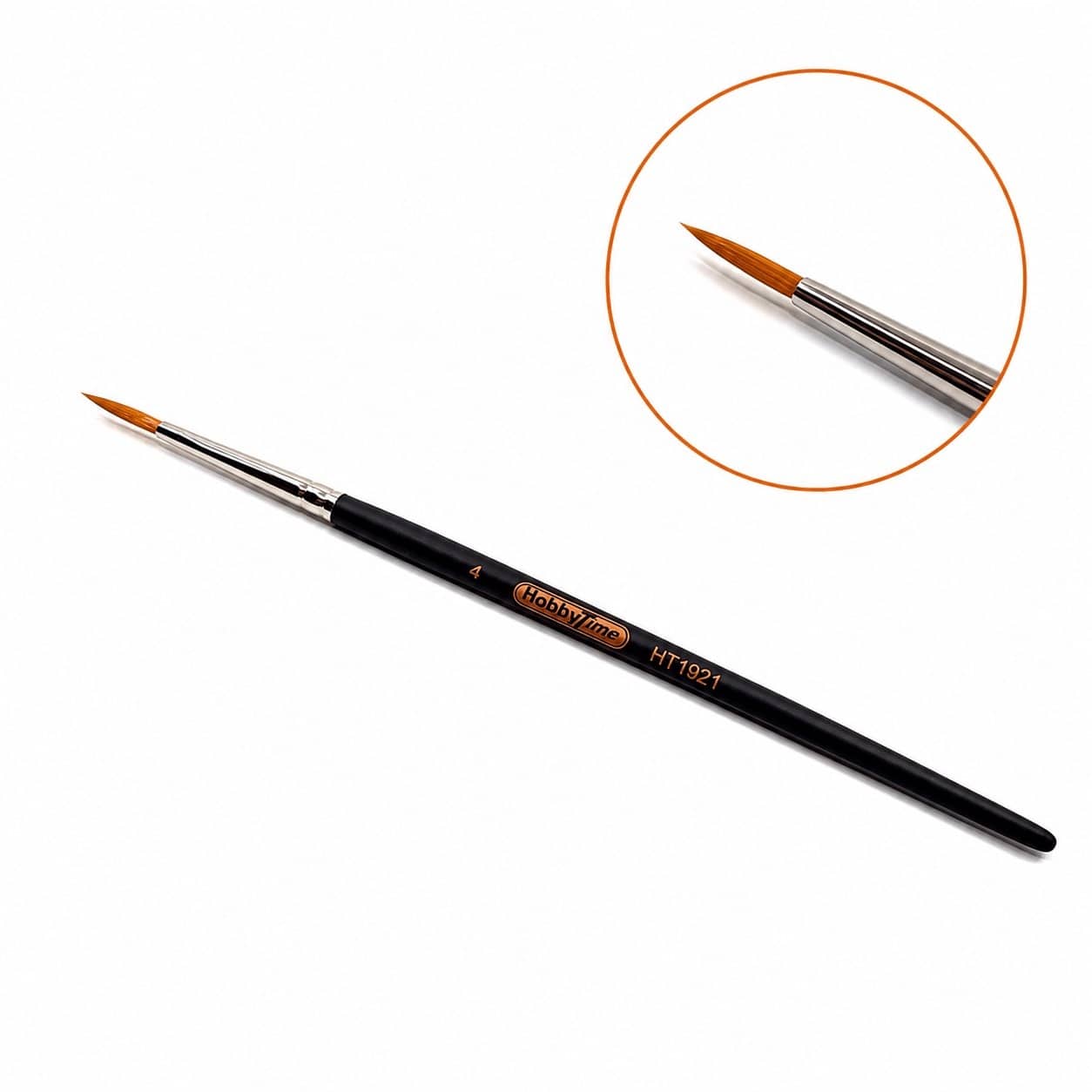 Hobbytime Synthetic Classic Round Handle Brush #4 HT1921