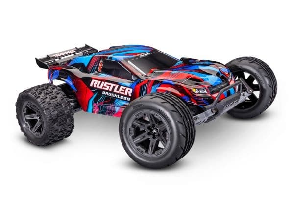 Traxxas Rustler 2WD HD VX3 Brushless Red TRX37454-4-RED