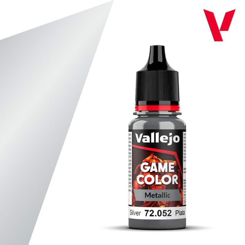 Vallejo Game Color Metallic #121 Silver 18ml VAL72.052