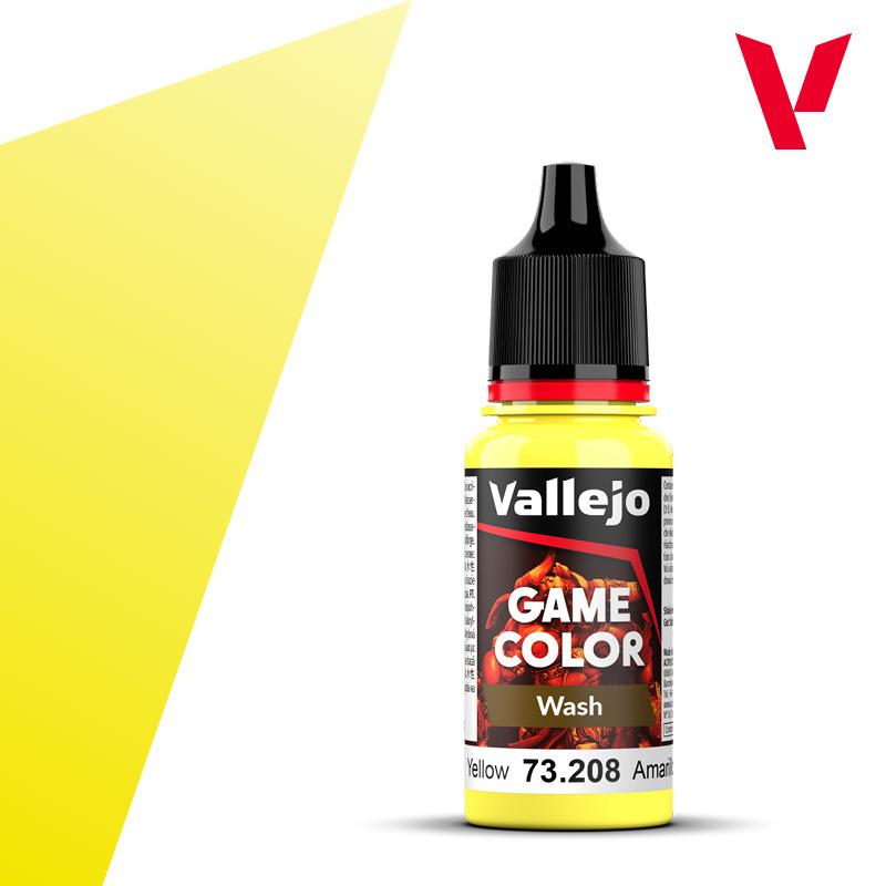 Vallejo Game Color Wash #81 Yellow 18ml VAL73.208